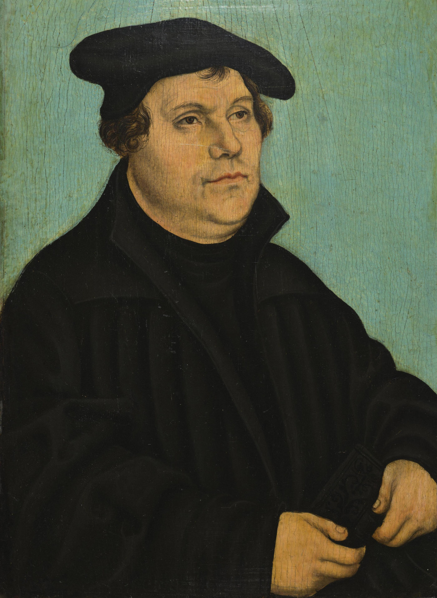 Lucas Cranach the Elder. Портрет Лютера