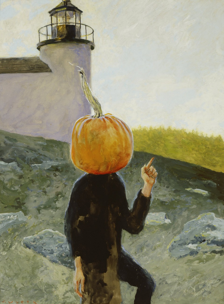 Jamie Wyeth. Pumpkinhead