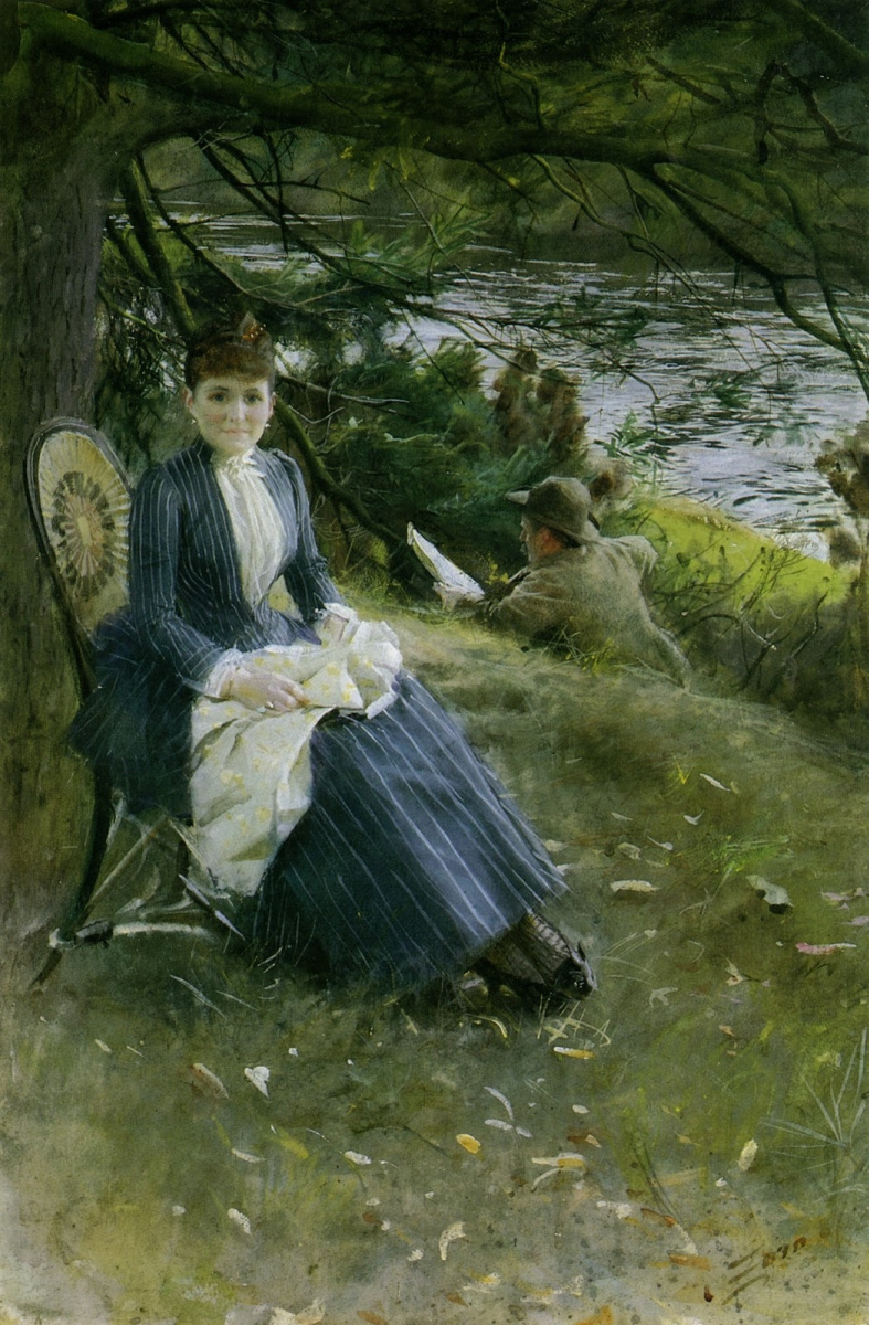 Anders Zorn. In Scotland (Mrs. Symons)