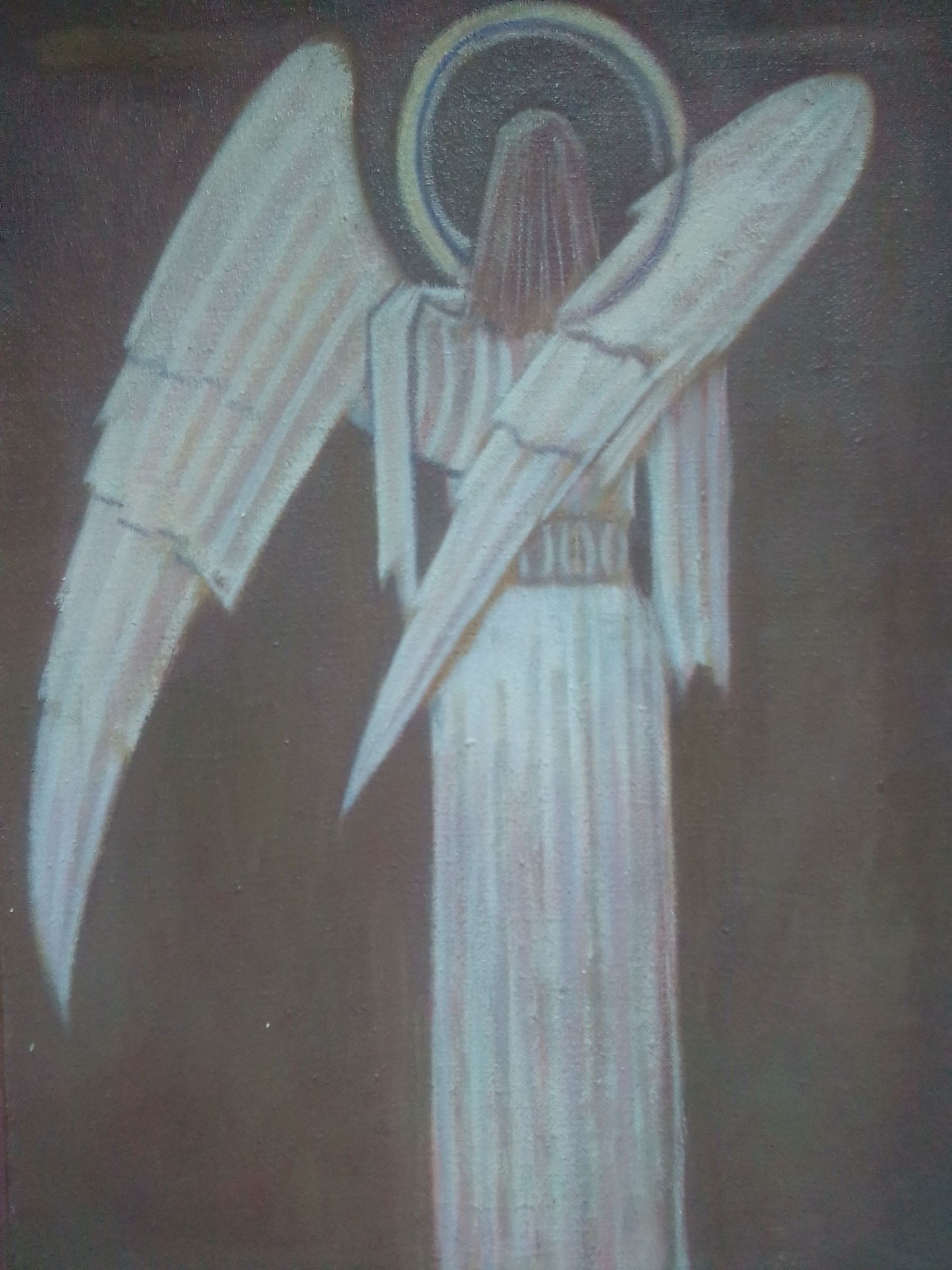 The angry angel, 2005, 72×94 cm by Вячеслав Коренев: History