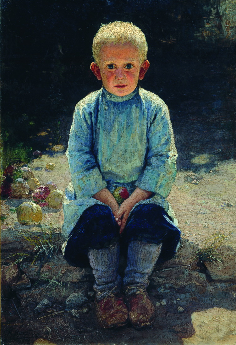 Nikolay Aleksandrovich Yaroshenko. The boy in the garden. 1892