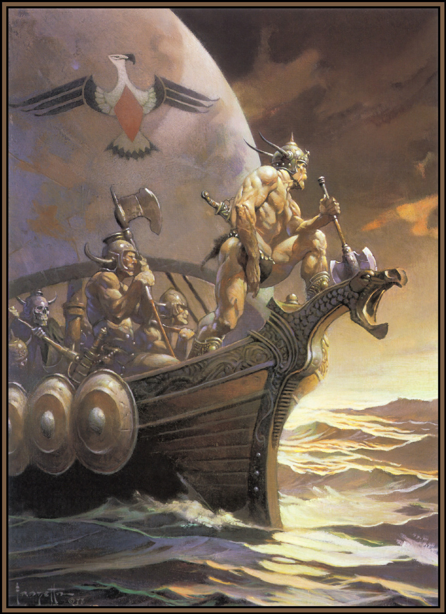 Frank Frazetta. Kane sul mare dorato