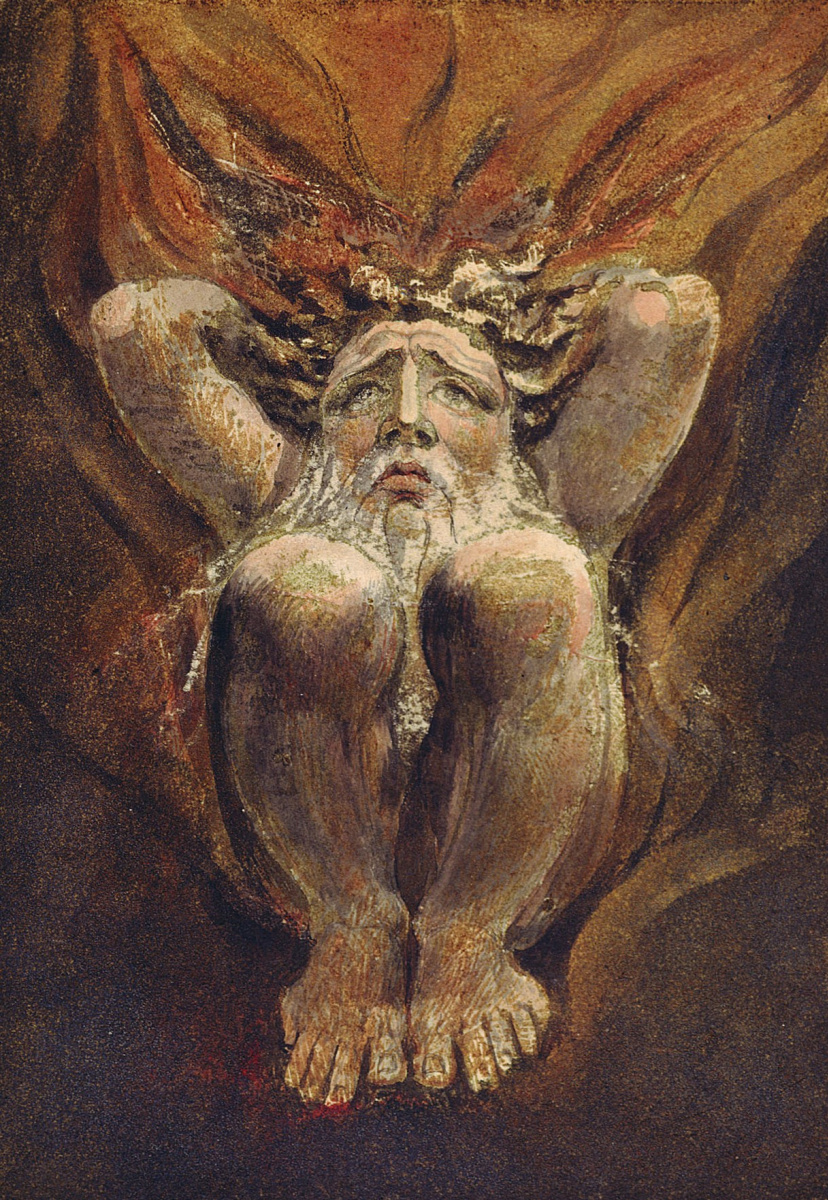 William Blake. The first book Urizen. Arisen in the center of the explosion