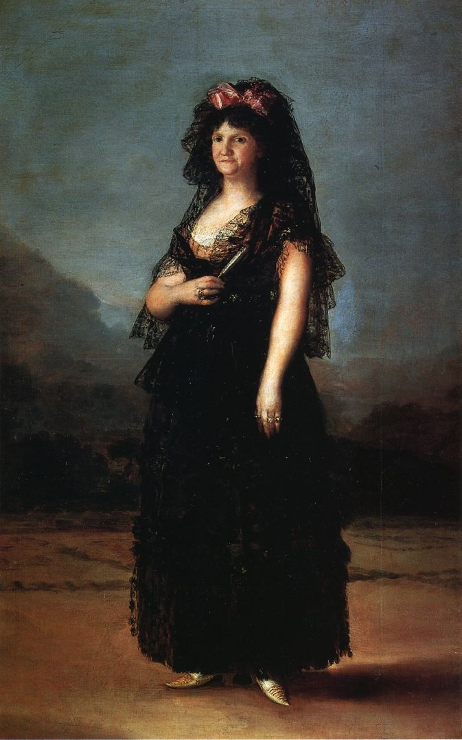 Francisco Goya. Portrait of Queen Maria Luisa in a Mantilla