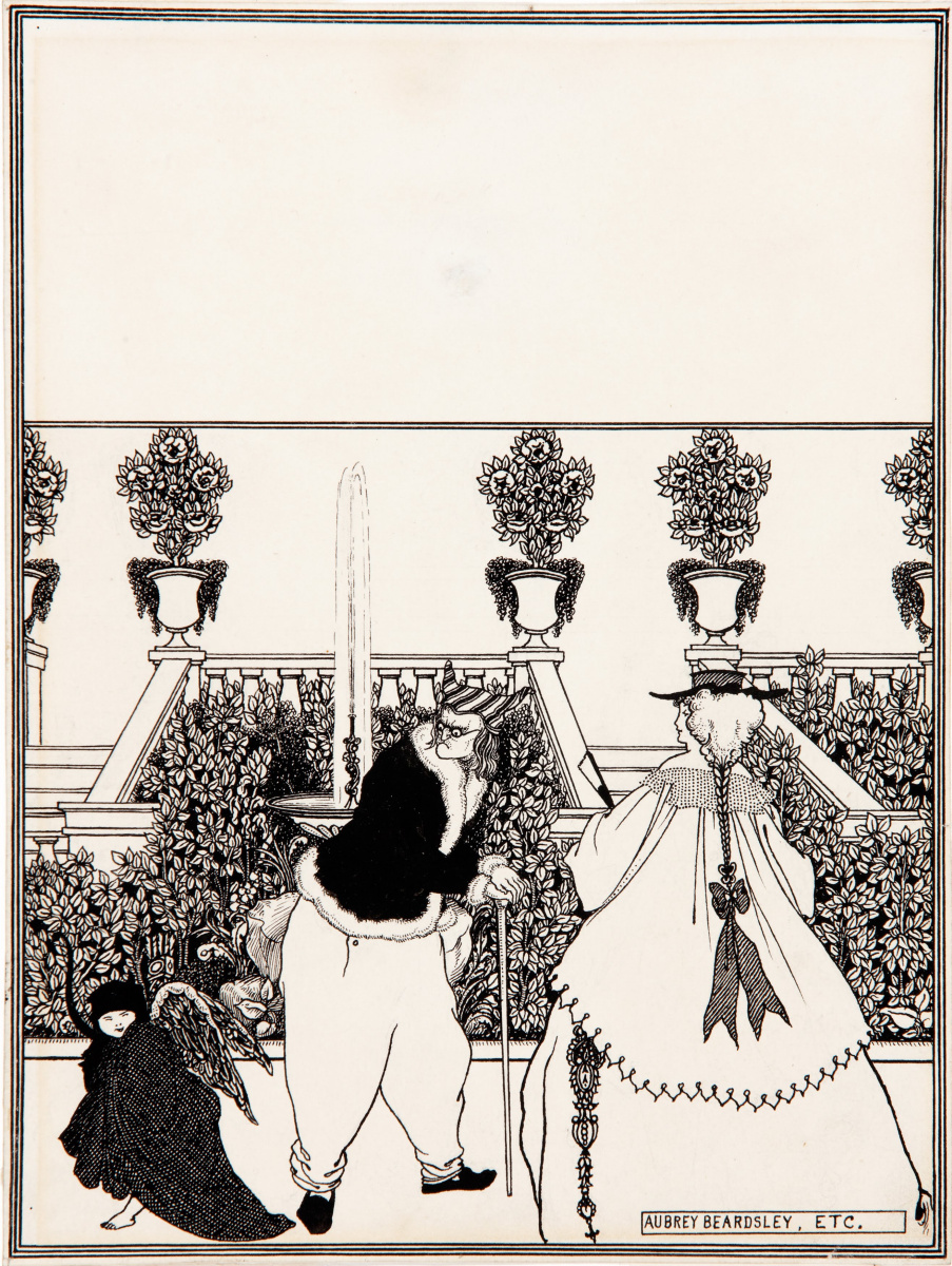 Aubrey Beardsley. Cupid from the garden