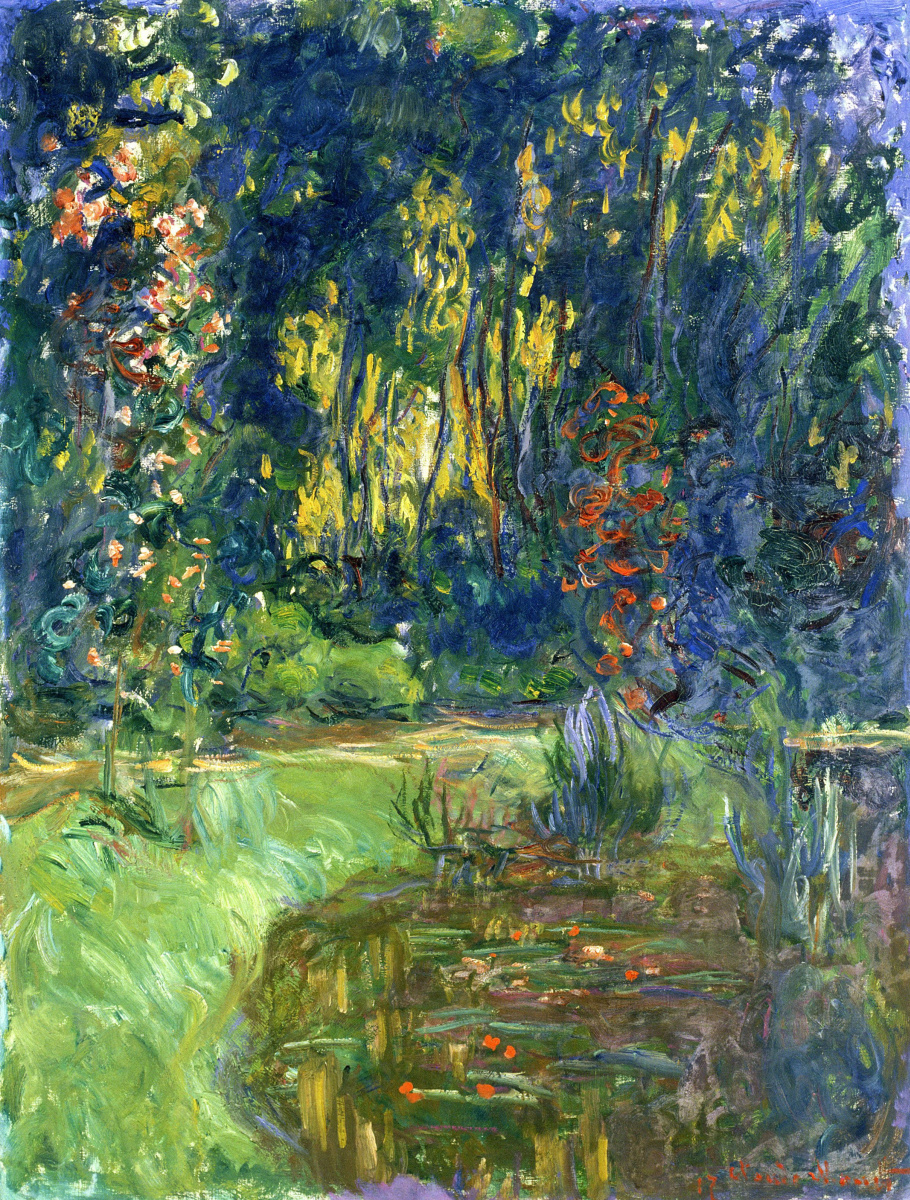 Claude Monet. Water Lily Pond at Giverny