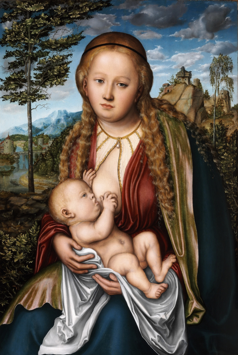 Lucas Cranach the Elder. Madonna Nursing The Child