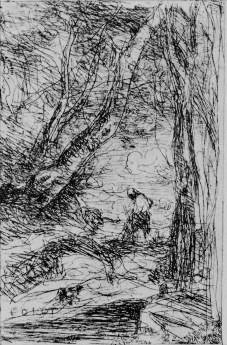 Camille Corot. Woodcutter