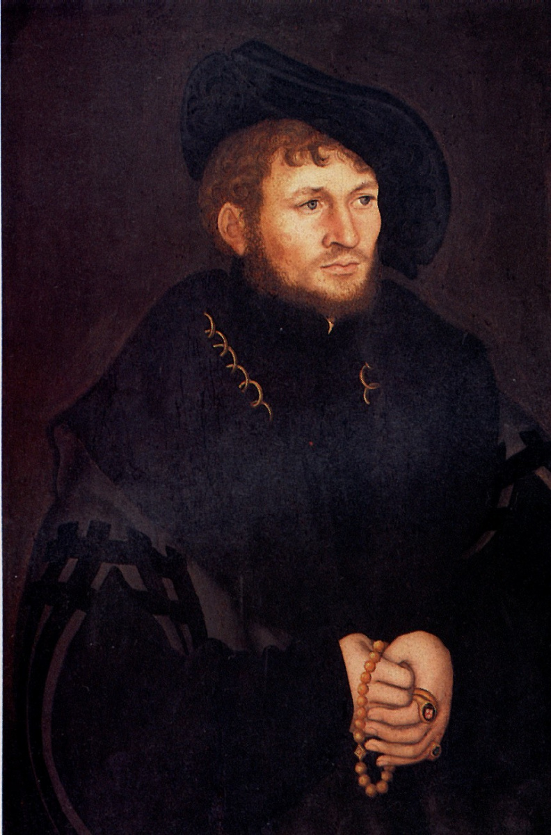 Lucas Cranach the Elder. Portrait background Cacarica