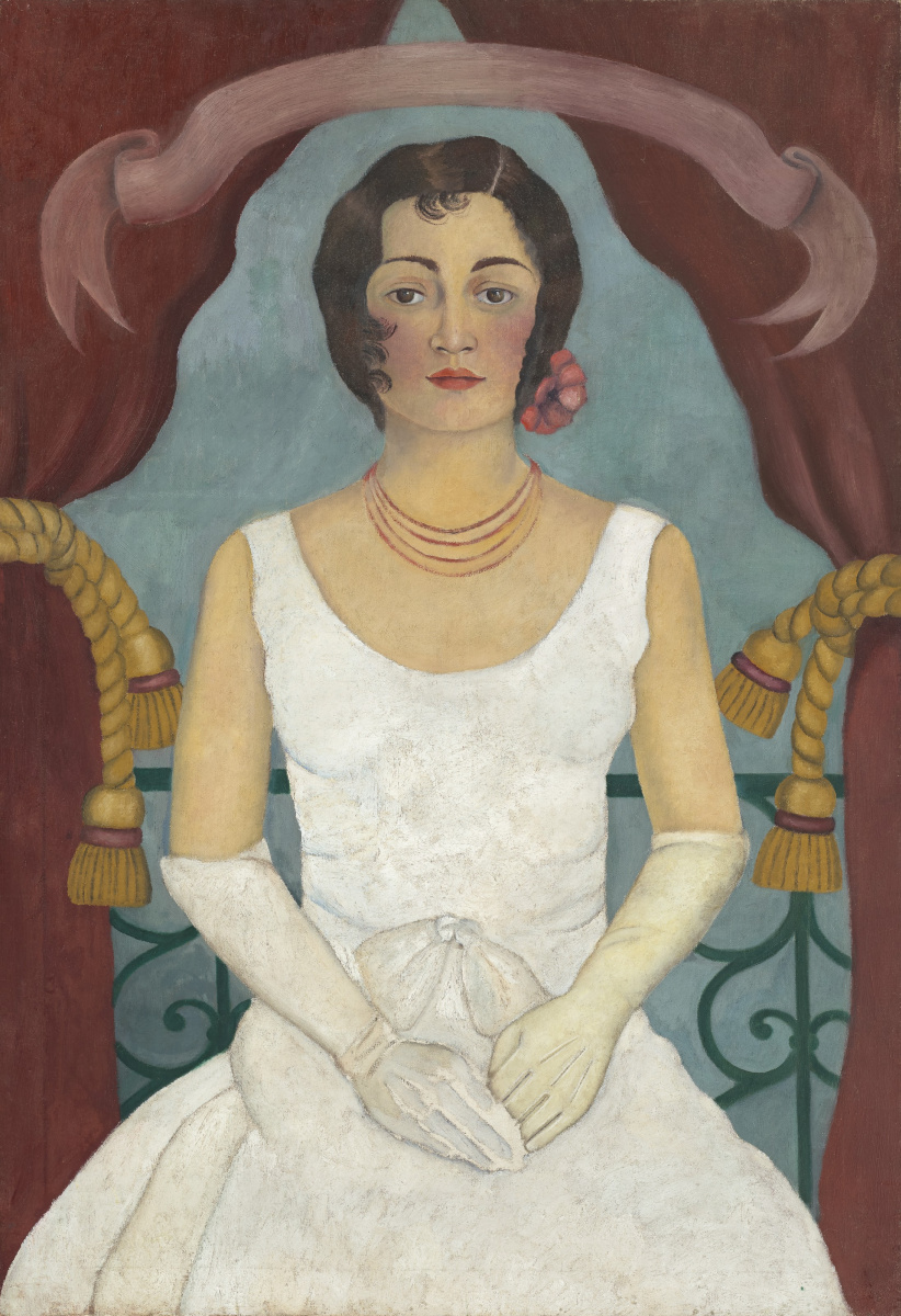 Frida Kahlo. Portrait of a lady in white