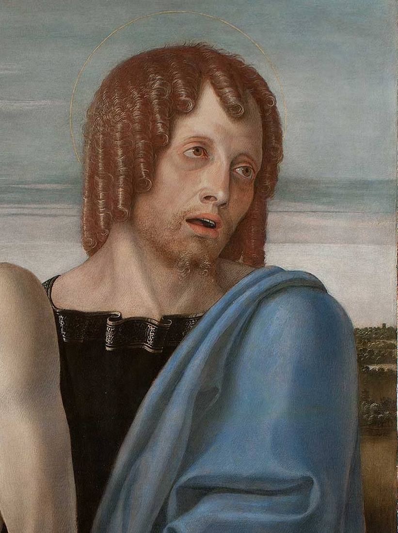 Giovanni Bellini. Pieta. Fragment