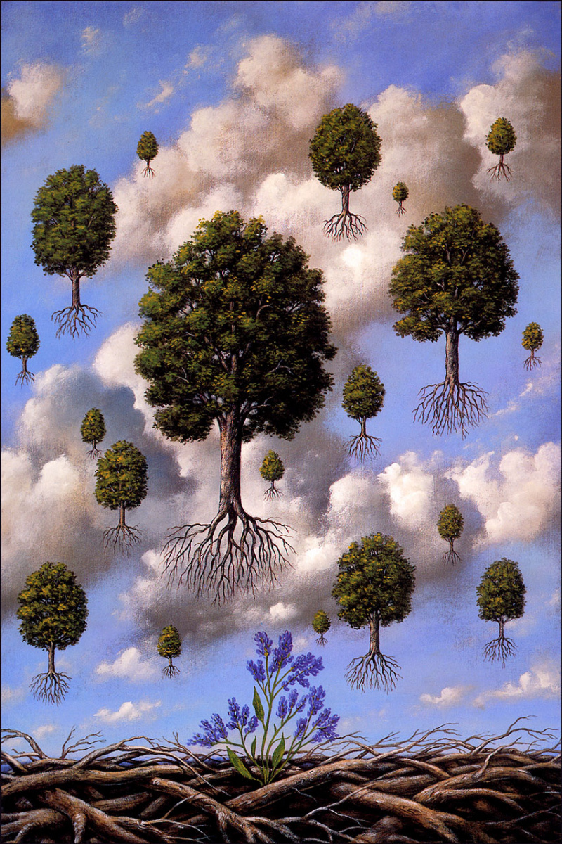 Rafal Olbinski. Sea lavender