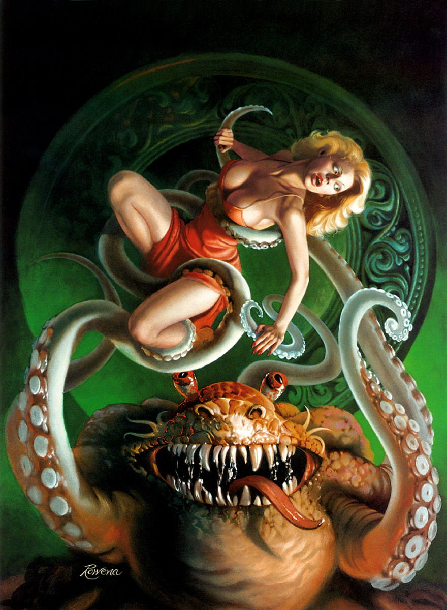 Rowena Morrill. The girl in the tentacles