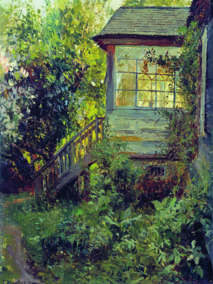 Stanislav Yulianovich Zhukovsky. Cottage. Terrace