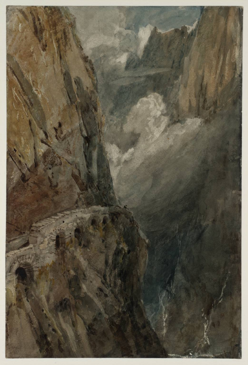 Джозеф Меллорд Вільям Тернер. Вид на ущелье Шолленен с Чёртова моста, перевал Сен-Готард
