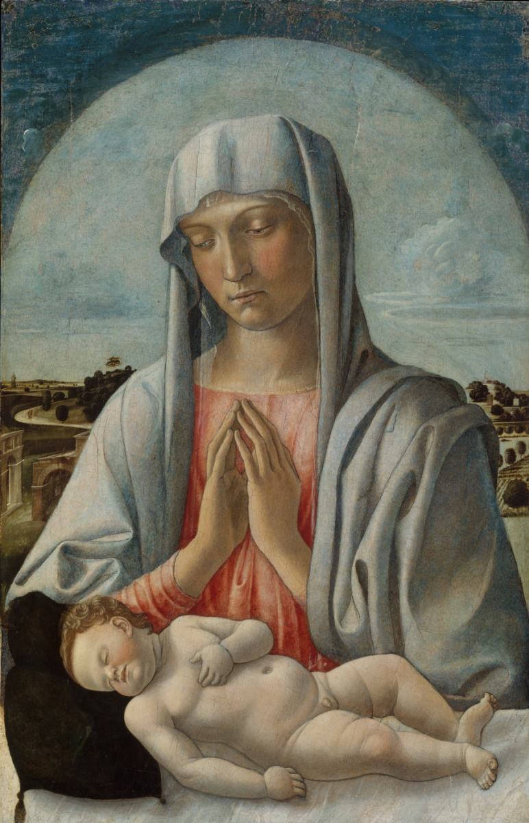 Giovanni Bellini. Madonna with a sleeping baby