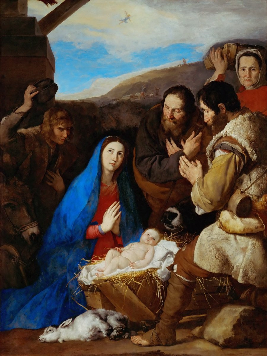 Jose de Ribera. The adoration of the shepherds