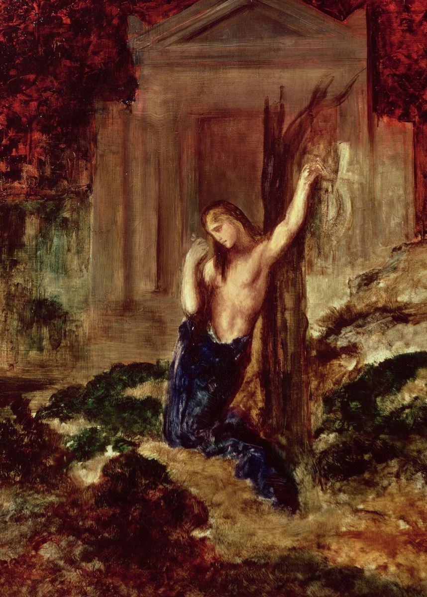 Gustave Moreau. Orpheus at the tomb of Eurydice