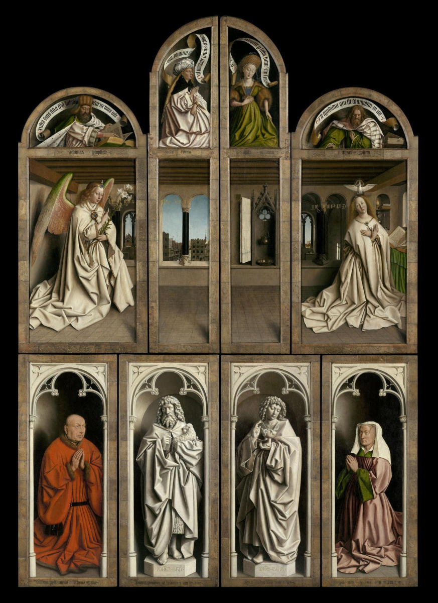 Jan van Eyck. The Ghent altar with closed doors