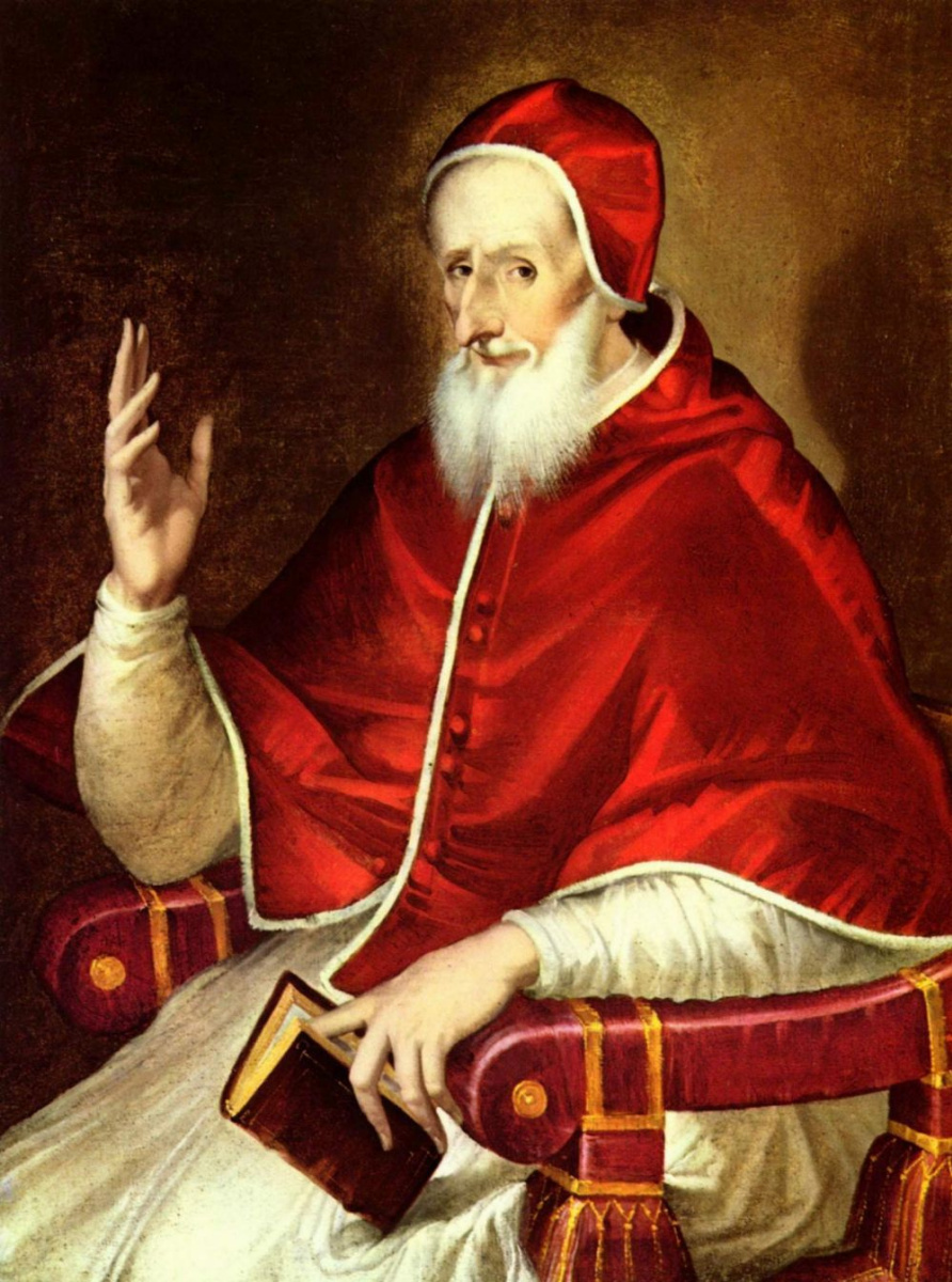 Domenico Theotokopoulos (El Greco). Portrait Of Pope Pius V