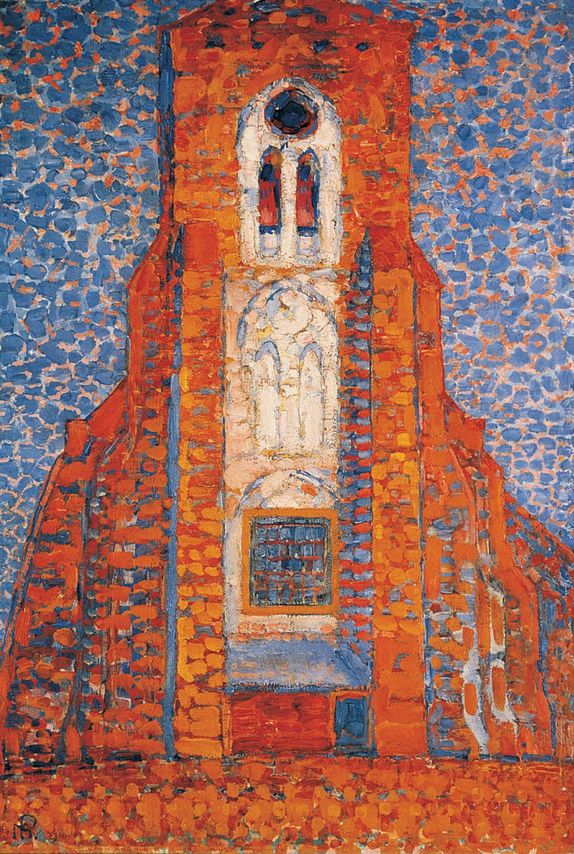 Piet Mondrian. 教会门面在西兰省
