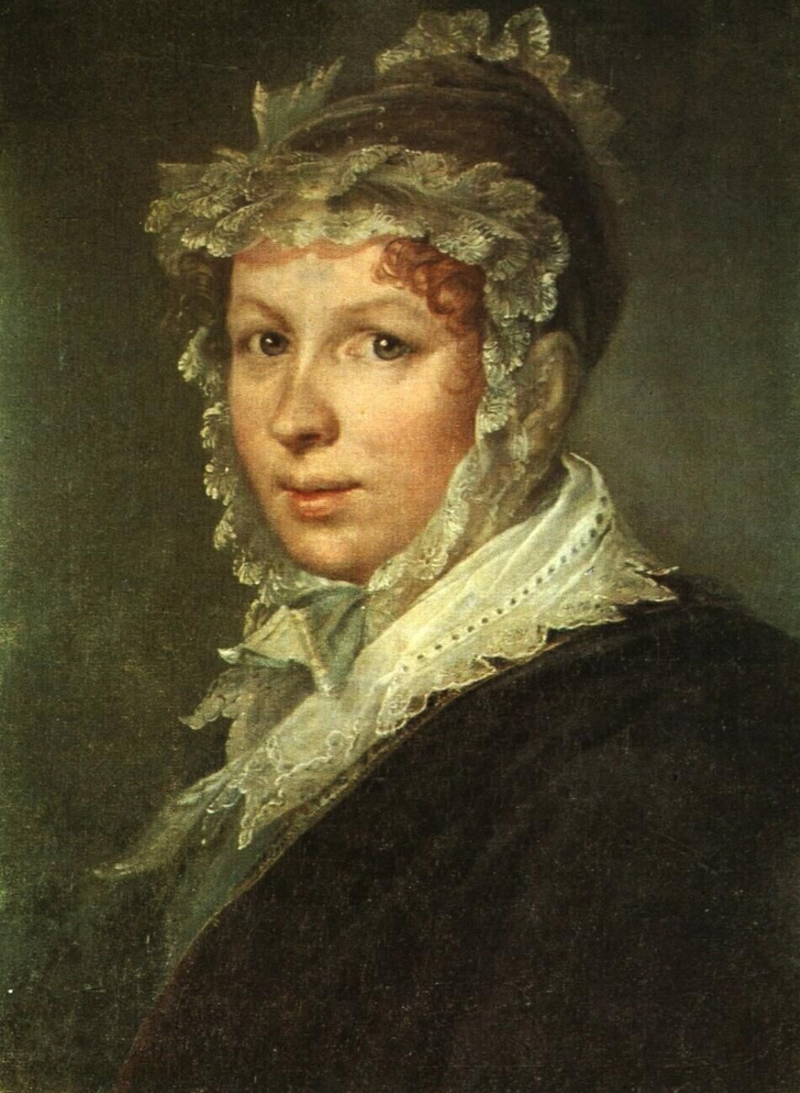 Vasily Tropinin. Portrait of A. I. Tropinina, wife of the artist