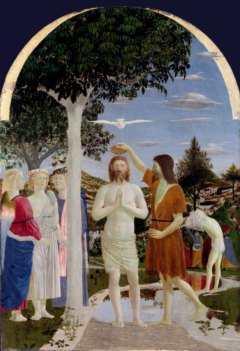 Piero della Francesca. The Baptism Of Jesus Christ