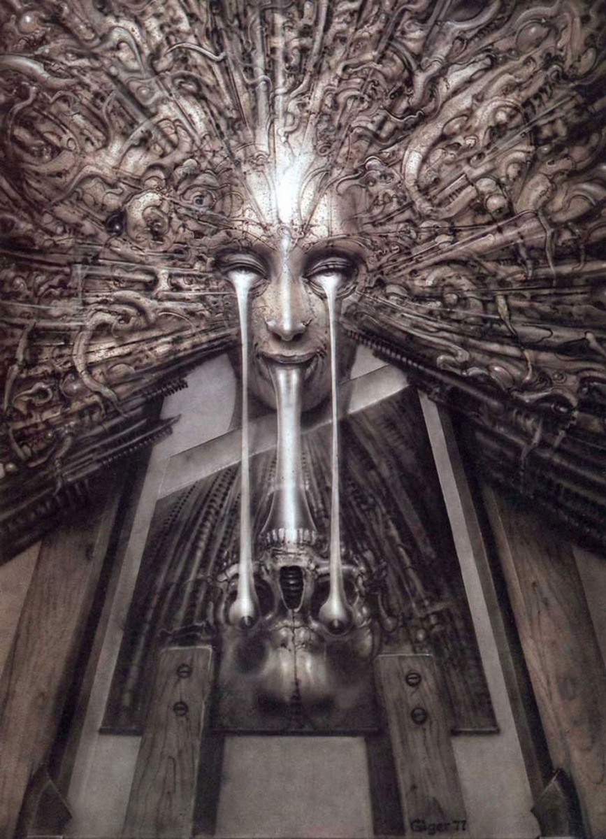 Hans Rudolph Giger. 镜中的反思