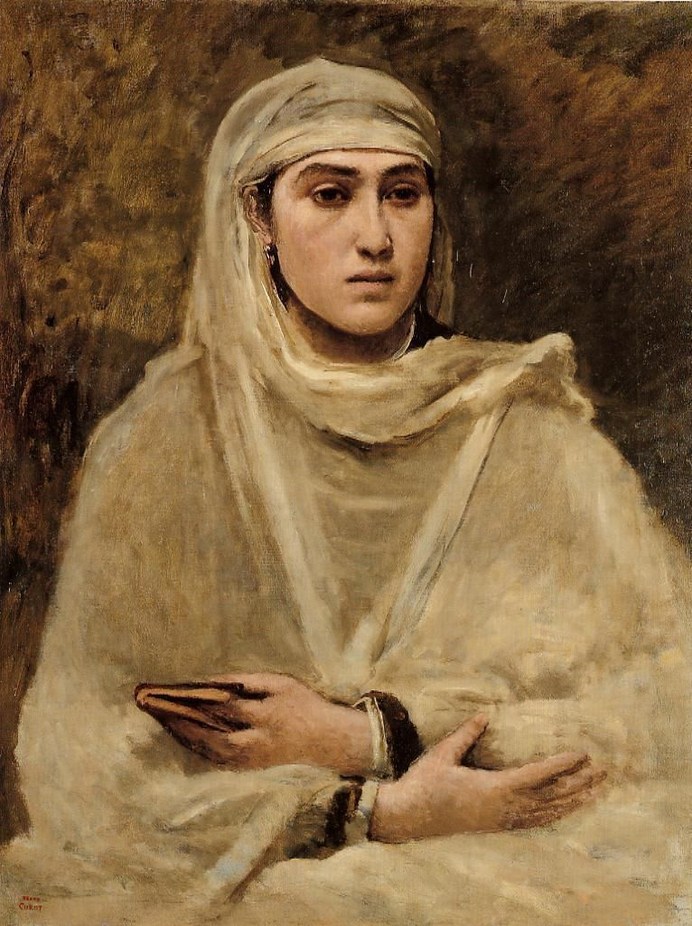 Camille Corot. 阿尔及利亚女人