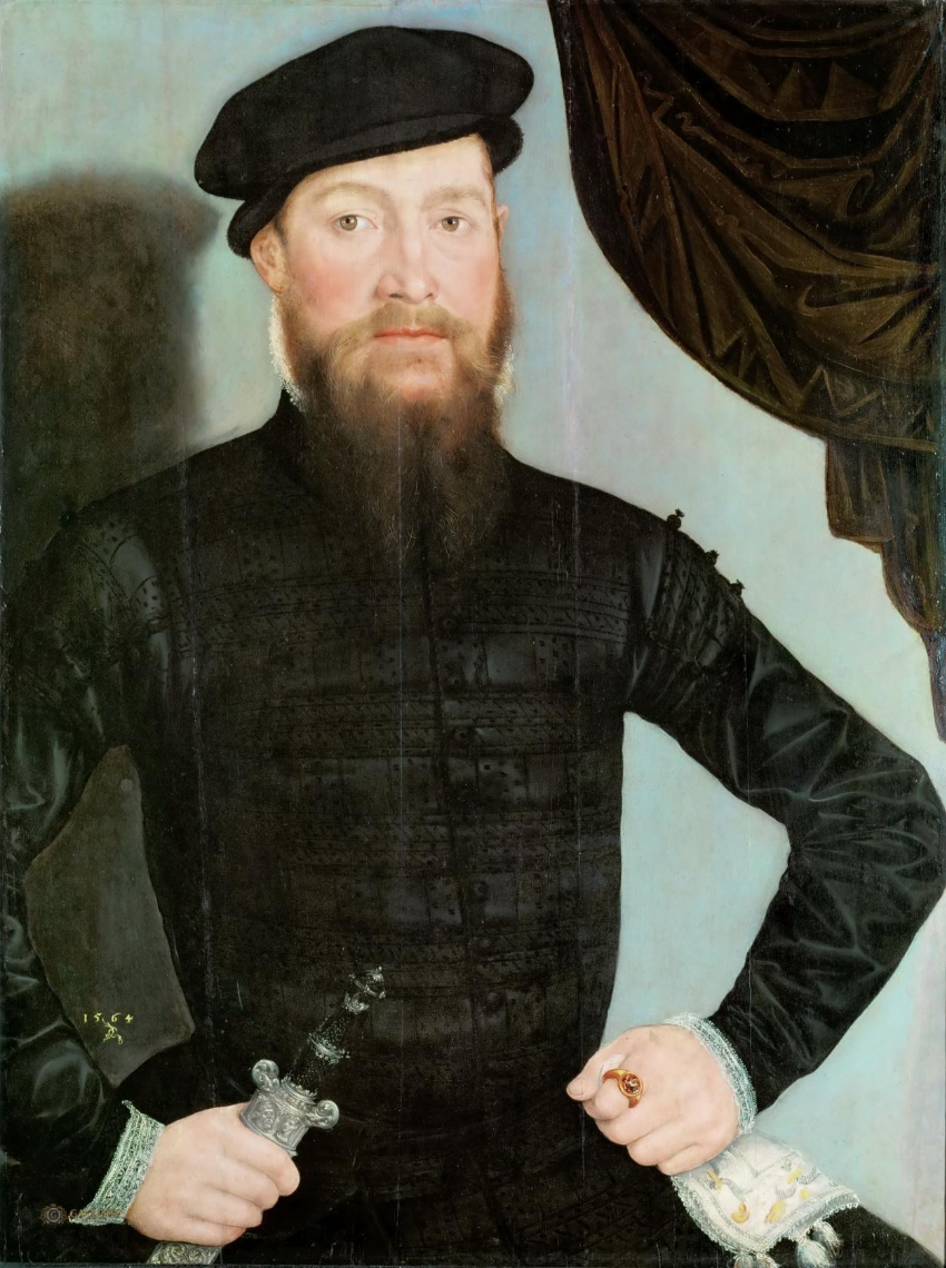 Lucas the Younger Cranach. Male portrait. Museum of Art History, Vienna.