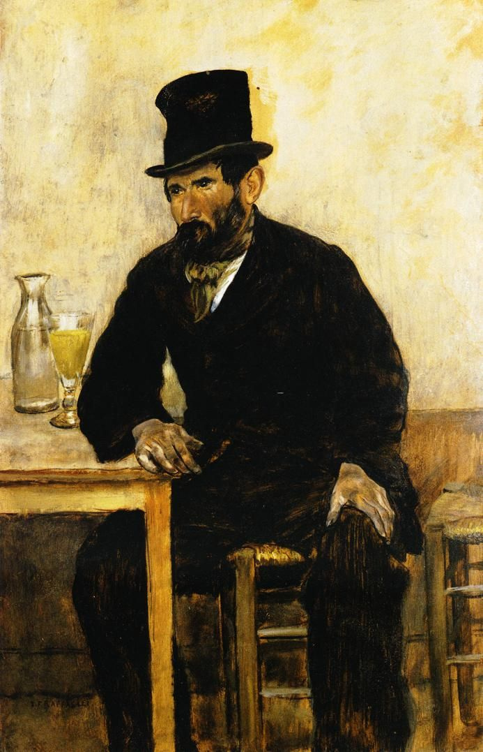 Jean-François Raffaelli. Absinthtrinker