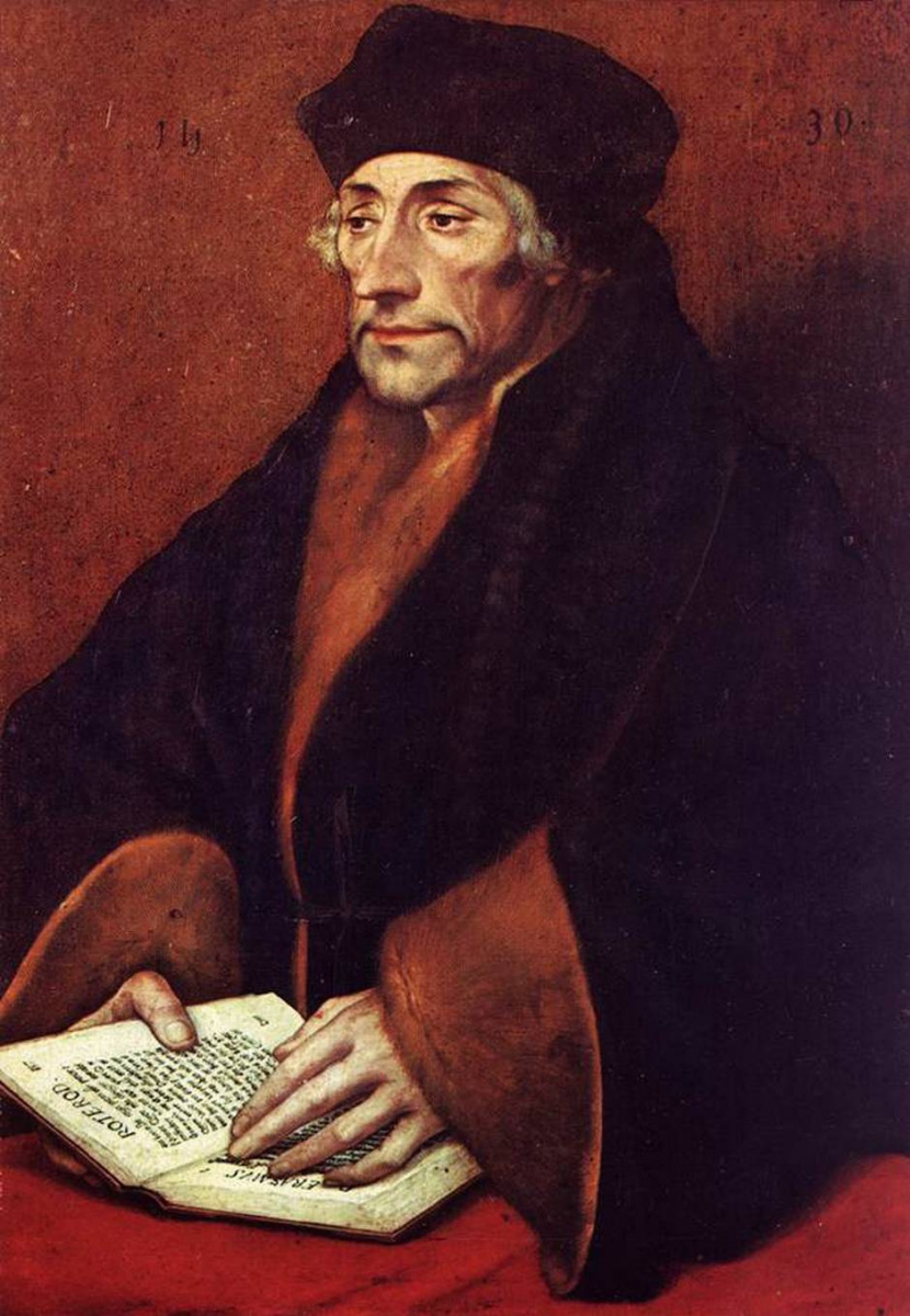 Hans Holbein the Younger. Portrait of Erasmus of Rotterdam
