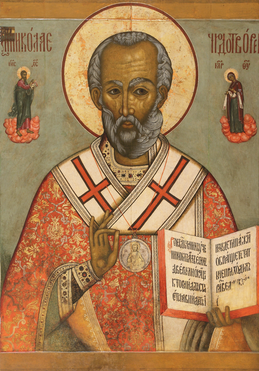 Icon Painting. San Nicolás el trabajador de las maravillas