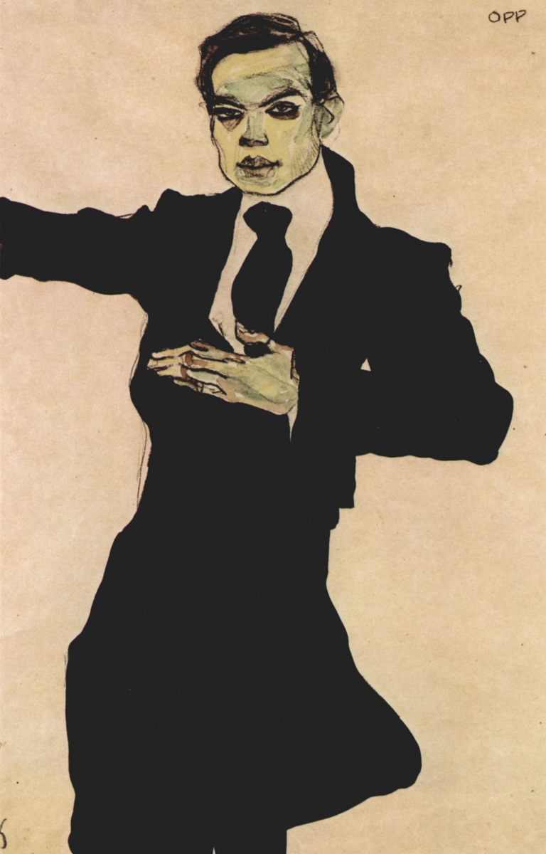 Egon Schiele. Portrait Of Max Oppenheimer