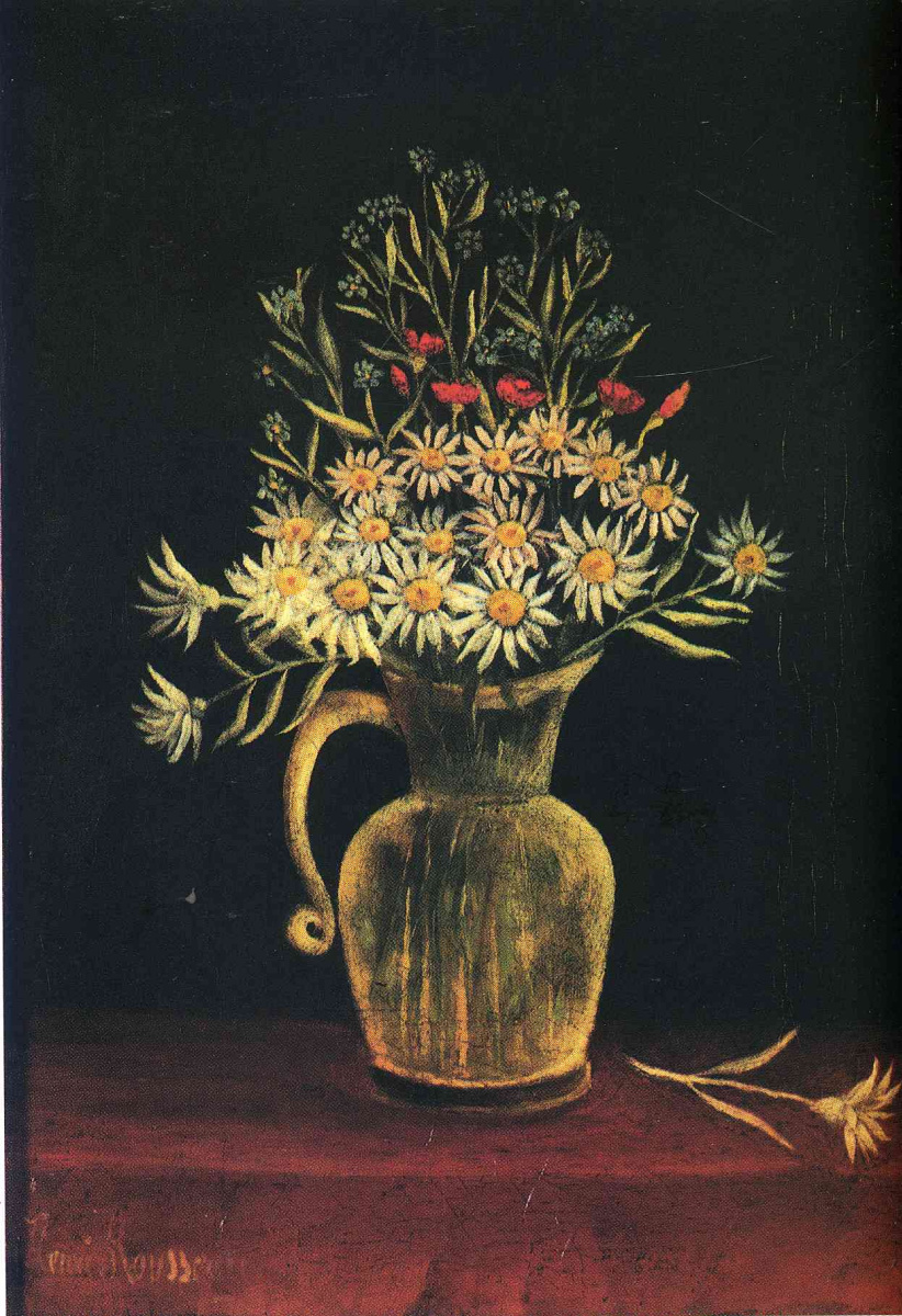 Henri Rousseau. The flowers in the jar