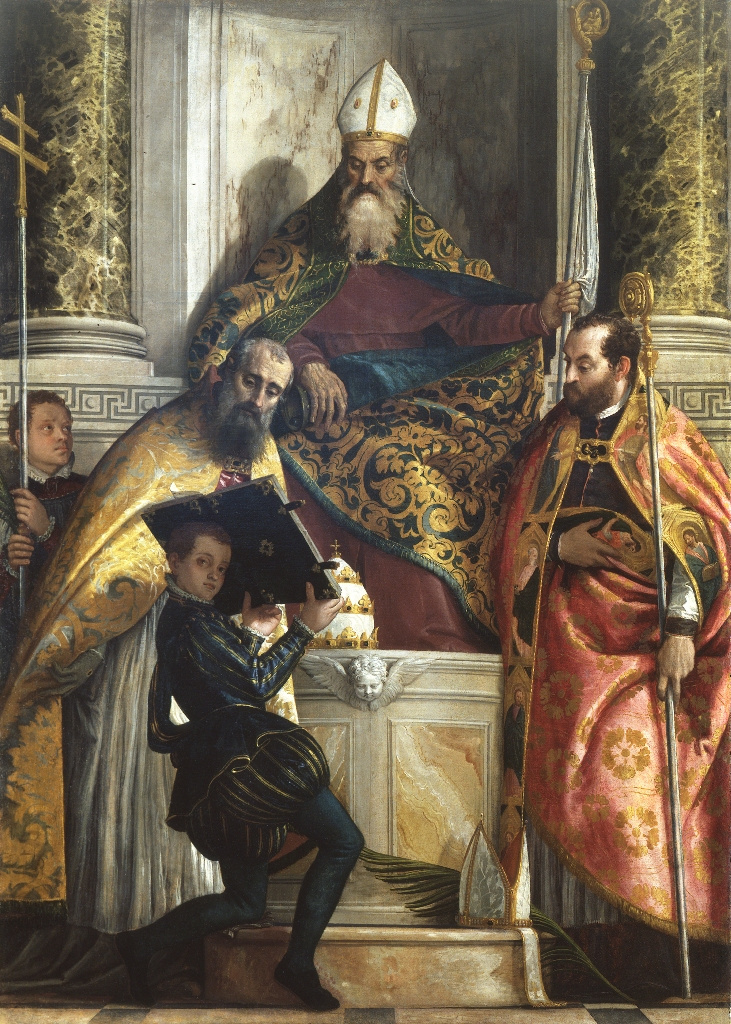 Paolo Veronese. St. Anthony the Abbot with St. Cornelius and St. Cyprian