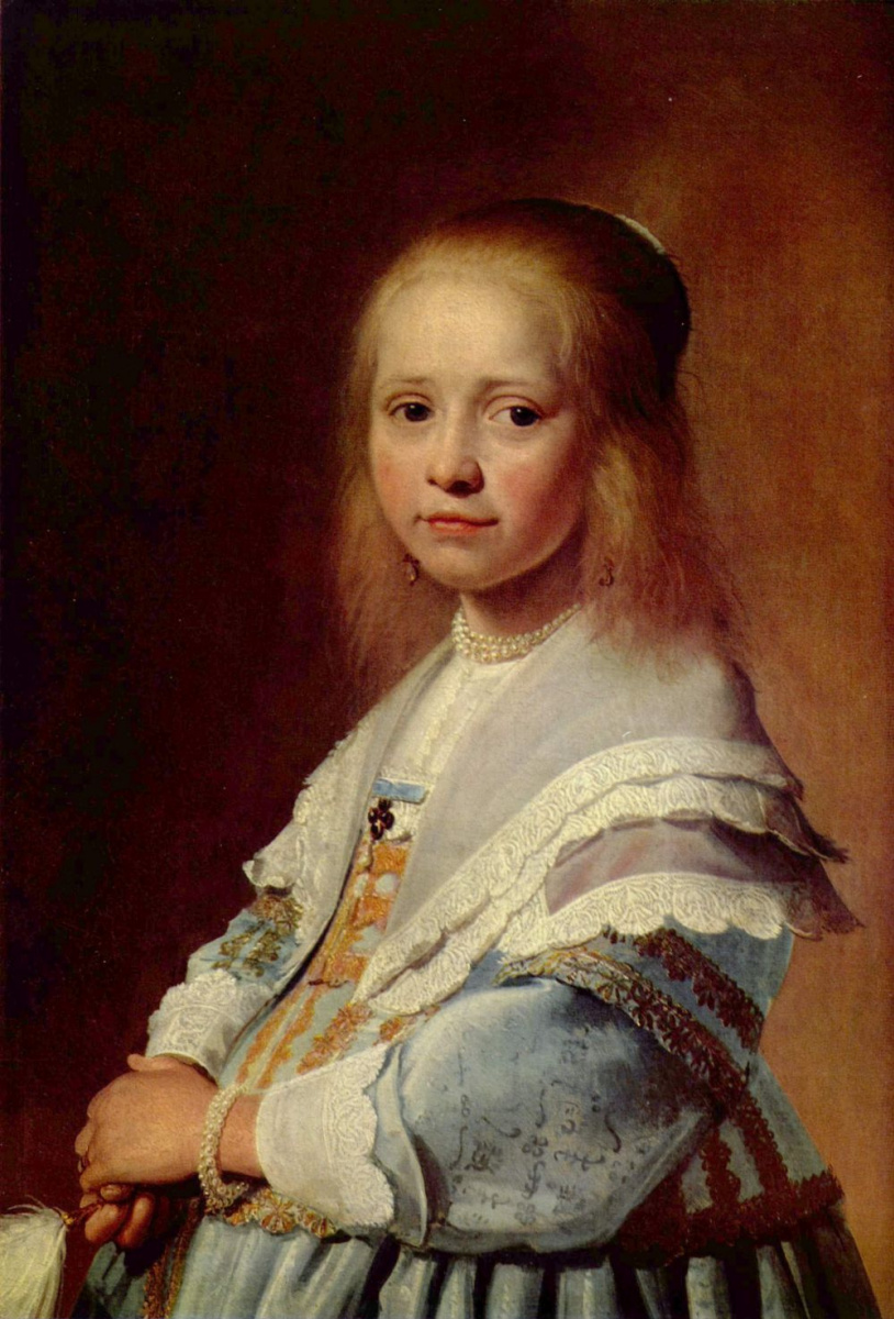 Ian Cornelis Versprop. The girl in blue, fragment