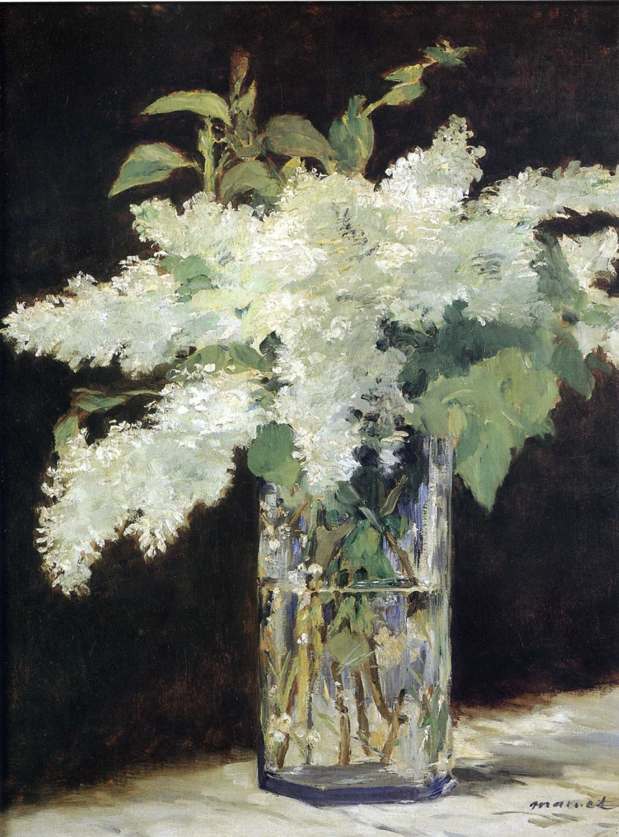 Edouard Manet. A bouquet of lilacs