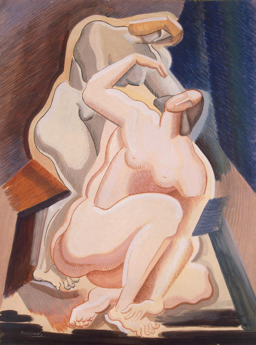 Alexander Arkhipenko. Two naked female figures