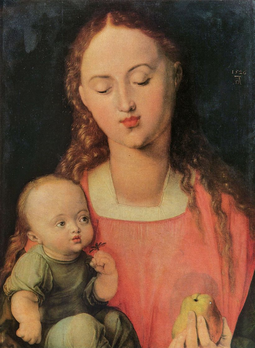 Albrecht Dürer. Mary with child