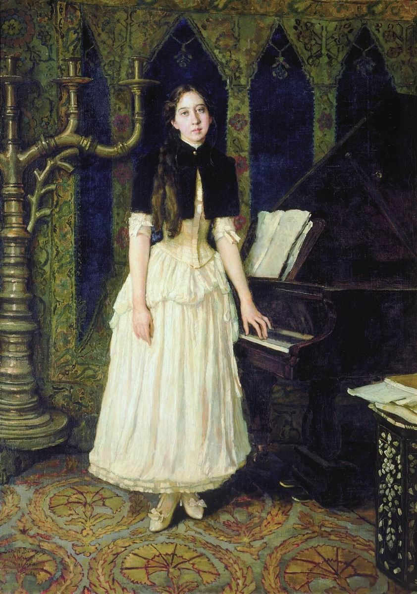 Viktor Vasnetsov. Portrait Of Helena Adrianovna Prahovo