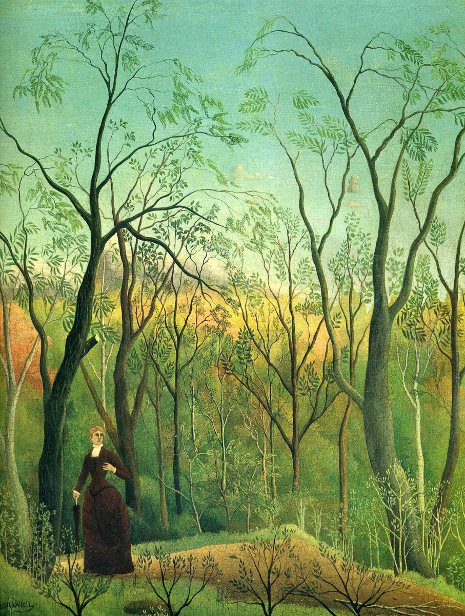 Henri Rousseau. Walk in the woods