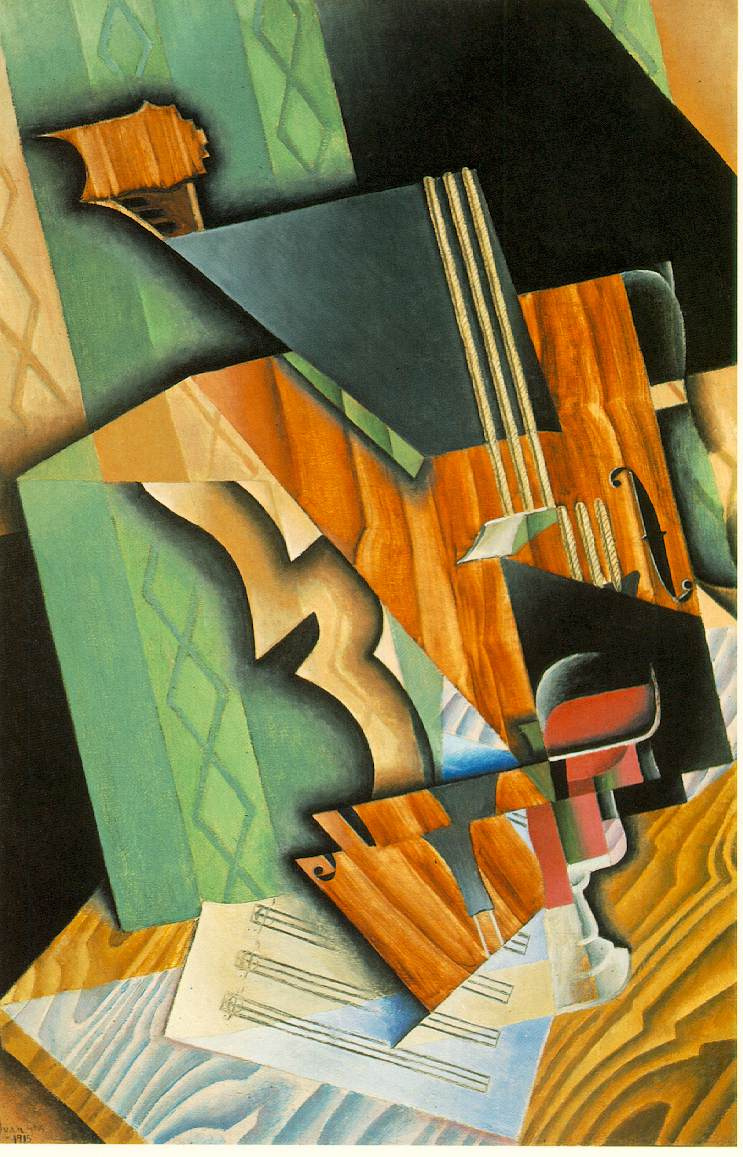 Juan Gris. Violin and glasses