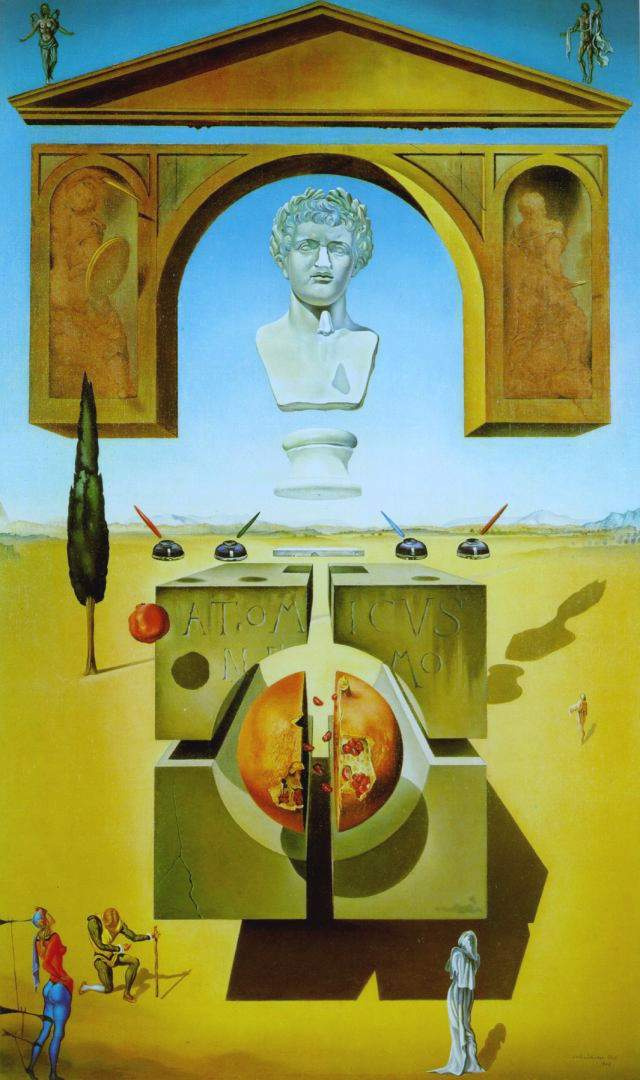 Salvador Dali. Splitting the atom (Dematerialization under the nose of Nero)