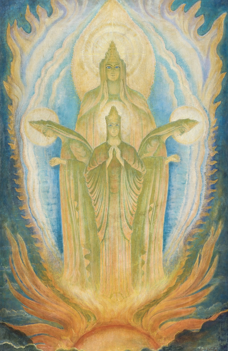 Jean Delville. Kumaras (Sanaka, Sanatana, Sanandana and Sanat-kumara)