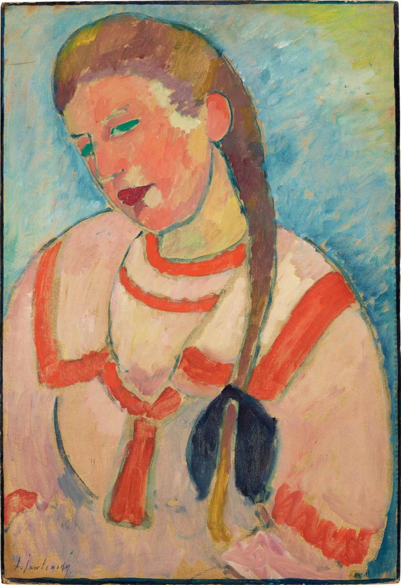 Alexej von Jawlensky. 有大镰刀的女孩