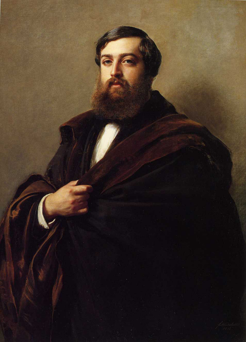 Franz Xaver Winterhalter. Sofa Alfred-Emilien, Comte de Divergence