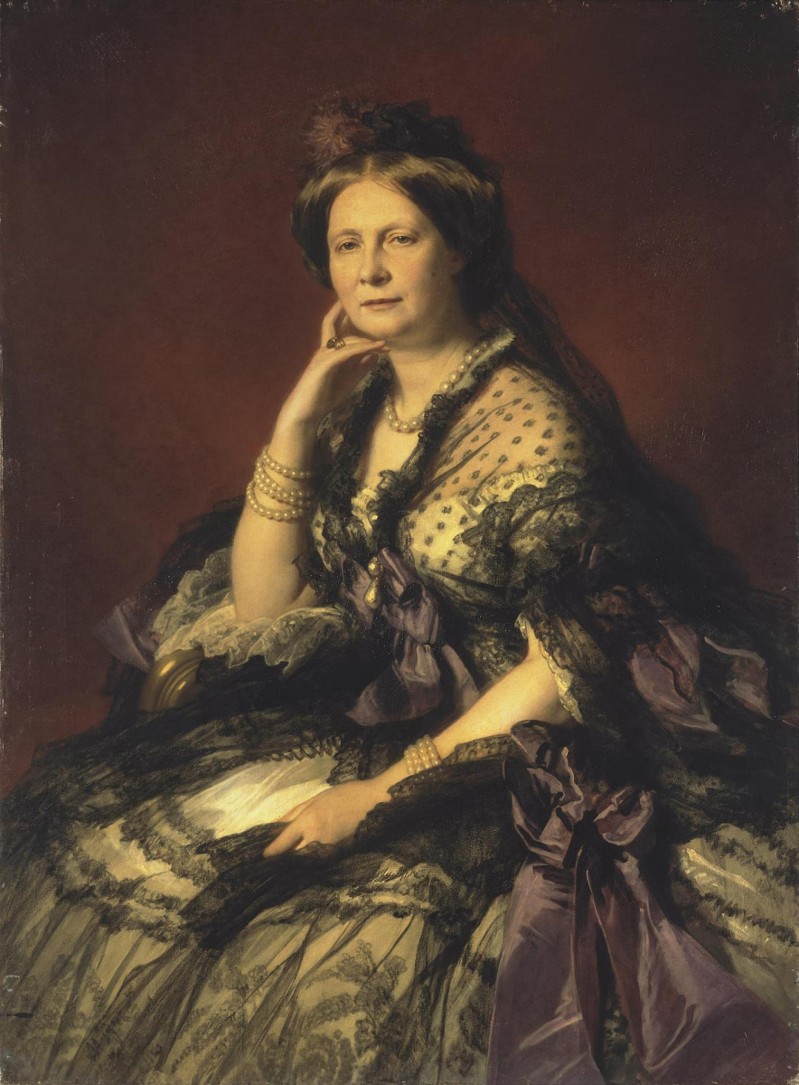 Franz Xaver Winterhalter. Portrait of Grand Duchess Elena Pavlovna