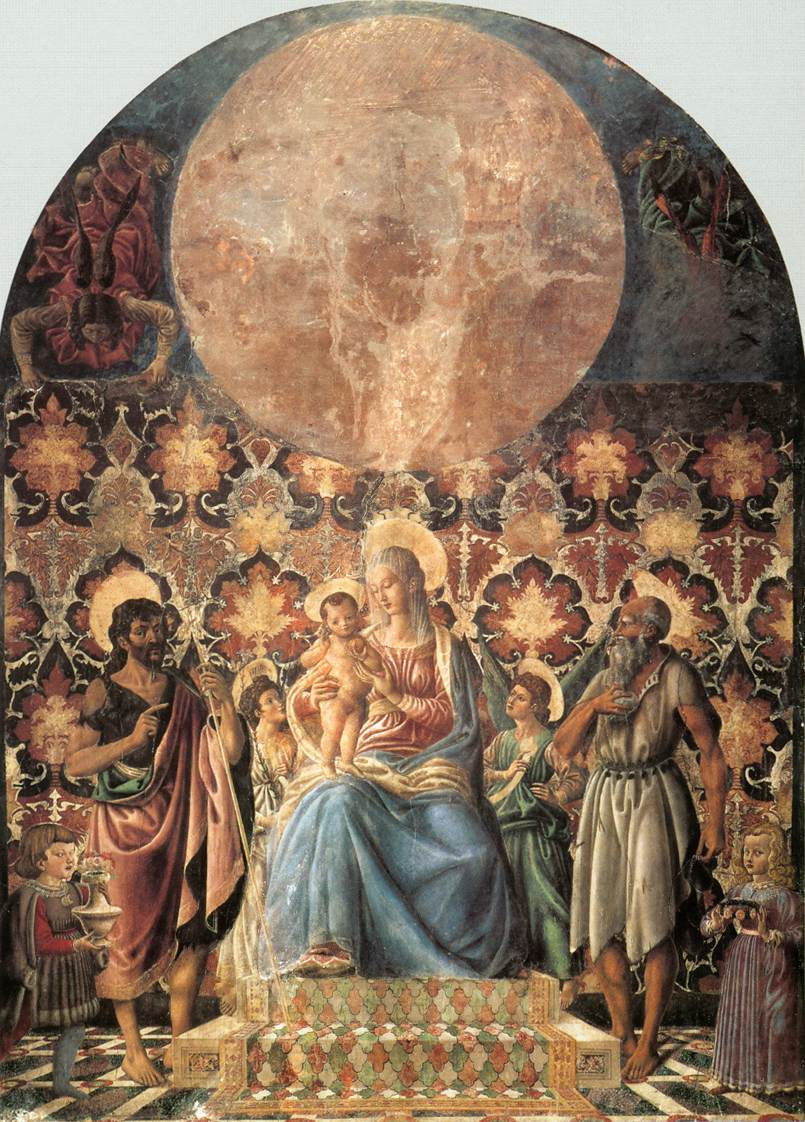Andrea del Castaño. Madonna and child with saints