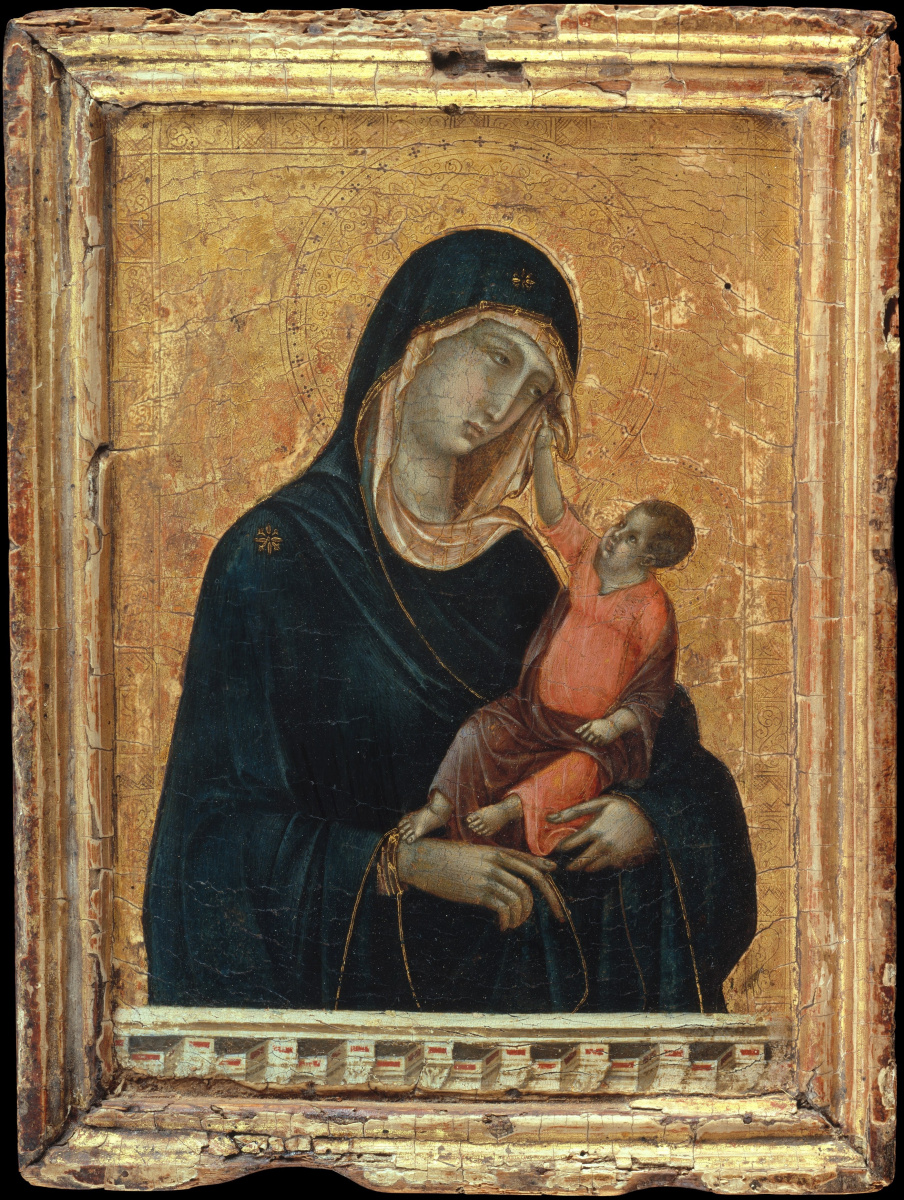 Duccio di Buoninsegna. Madonna and child (Madonna Stroganoff, Stoclet Madonna)
